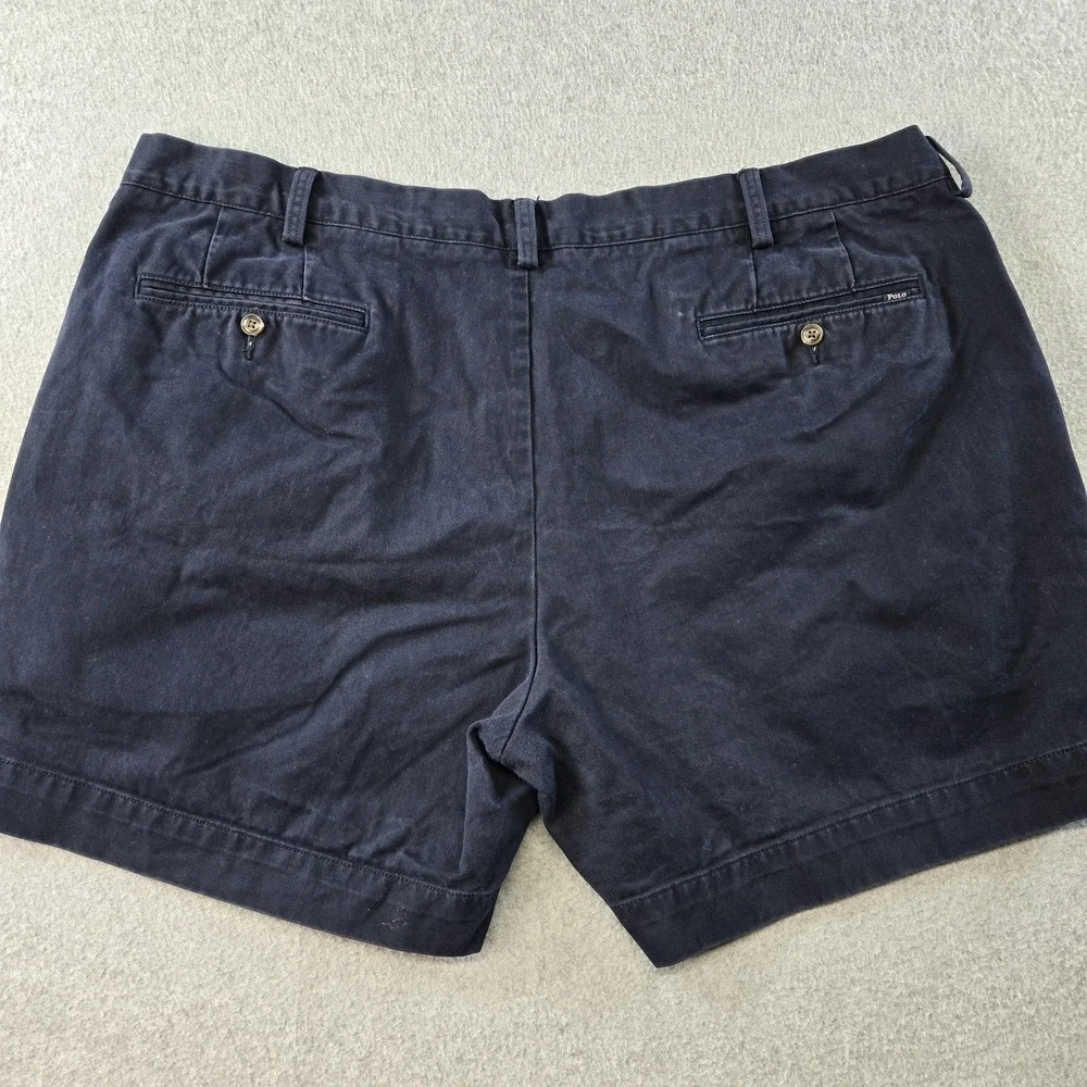 Polo Ralph Lauren Shorts Mens 42 Blue Chino Cotton Classic Fit 6in Pockets‎